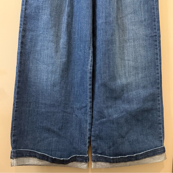 Pilcro Anthropologie NWT The Emory Pleated High-Rise Wide-Leg Jeans size 26 blue - Picture 4 of 9